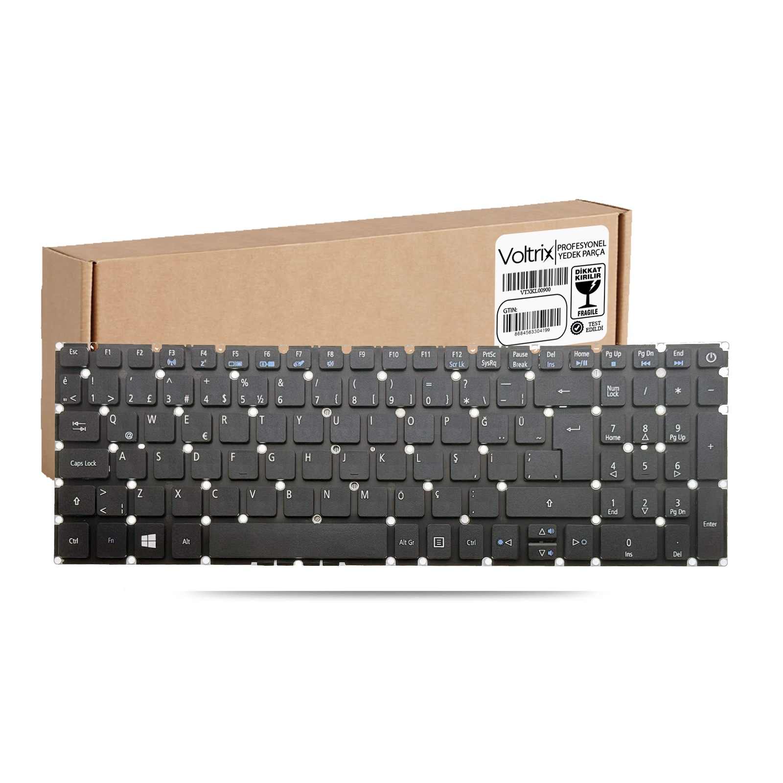Acer Aspire ES1-732, ES1-732G Uyumlu Notebook Klavye - Siyah TR