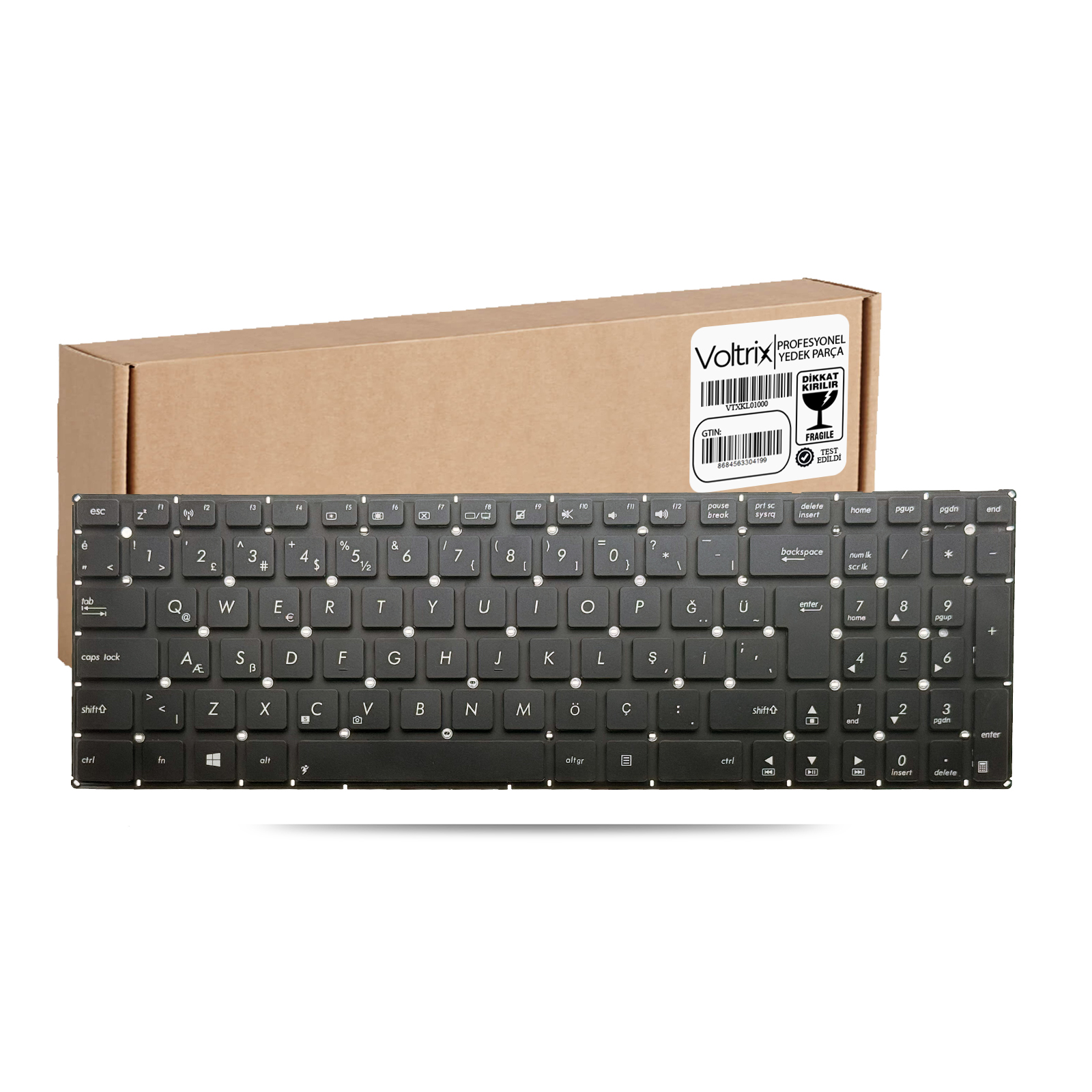 Asus X551, K555, X555, S551 Uyumlu Notebook Klavye - Siyah TR