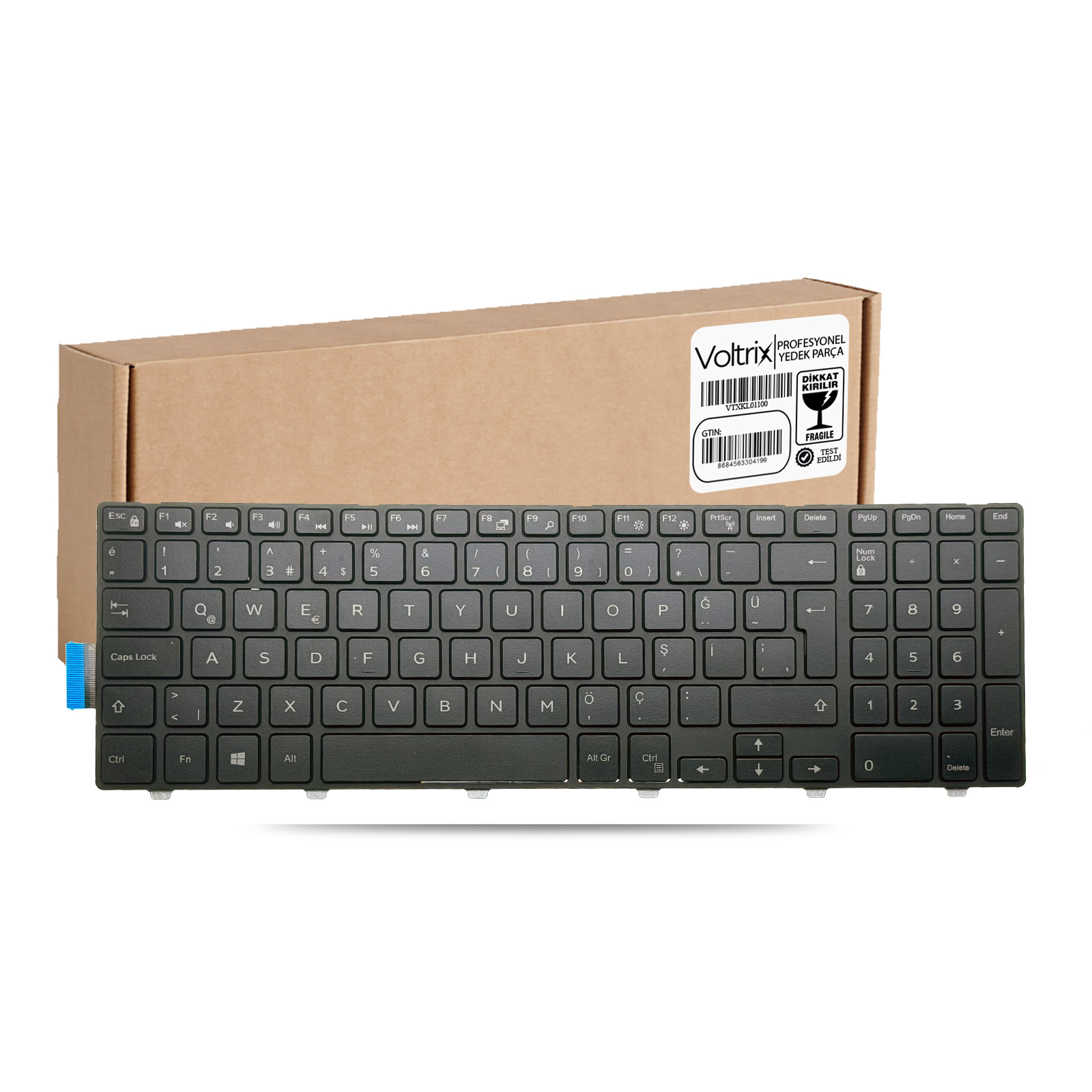 Dell Inspiron 15-3541 P40F Uyumlu Notebook Klavye - Siyah TR