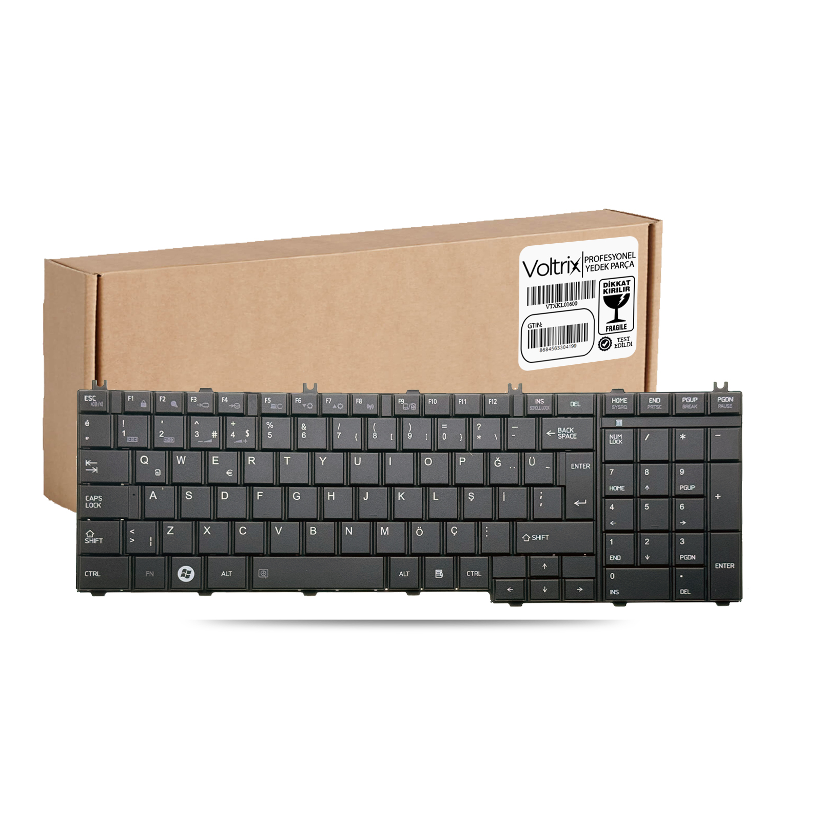 Toshiba Satellite C660 Uyumlu Notebook Klavye - Siyah TR