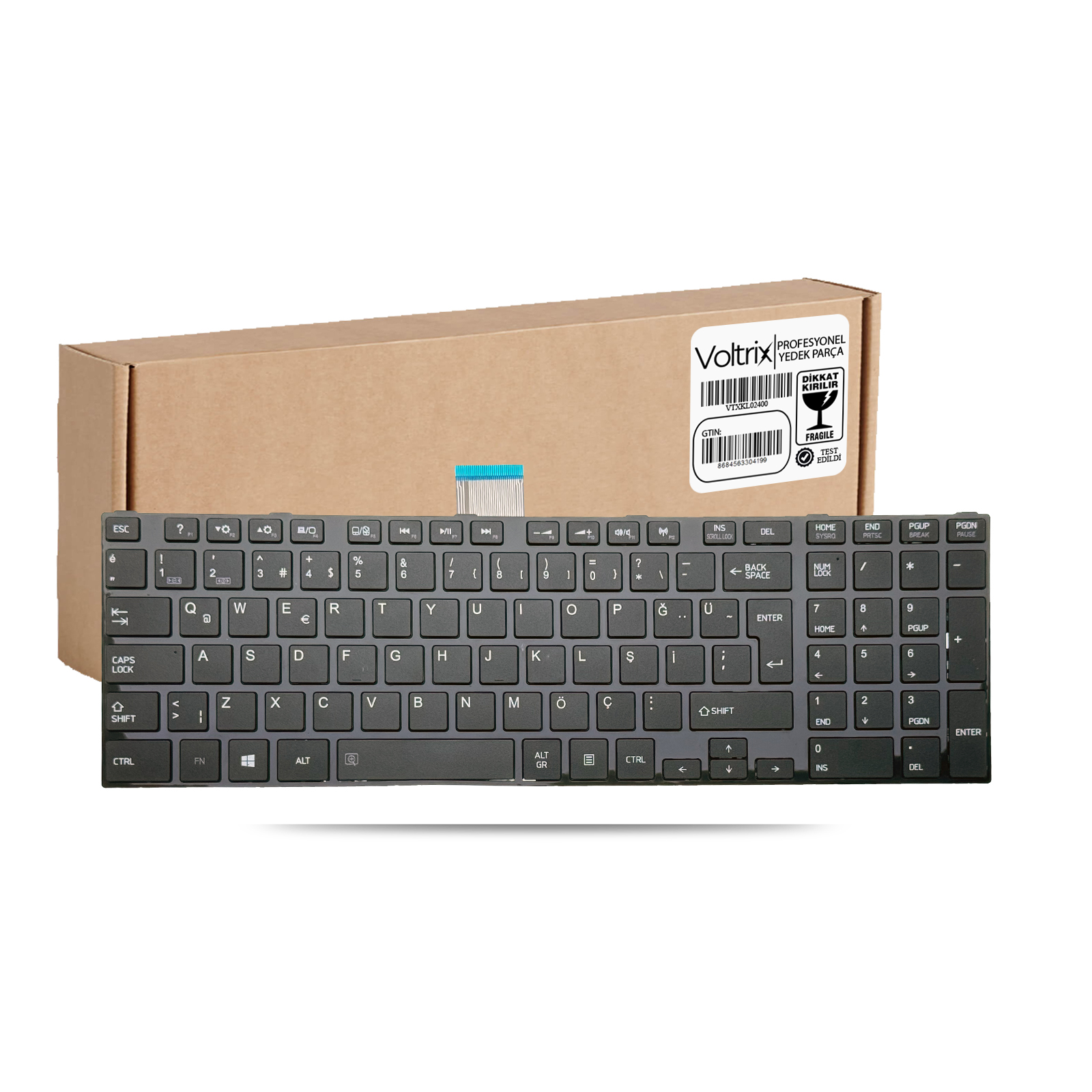 Toshiba Satellite C850 Uyumlu Notebook Klavye - Siyah TR