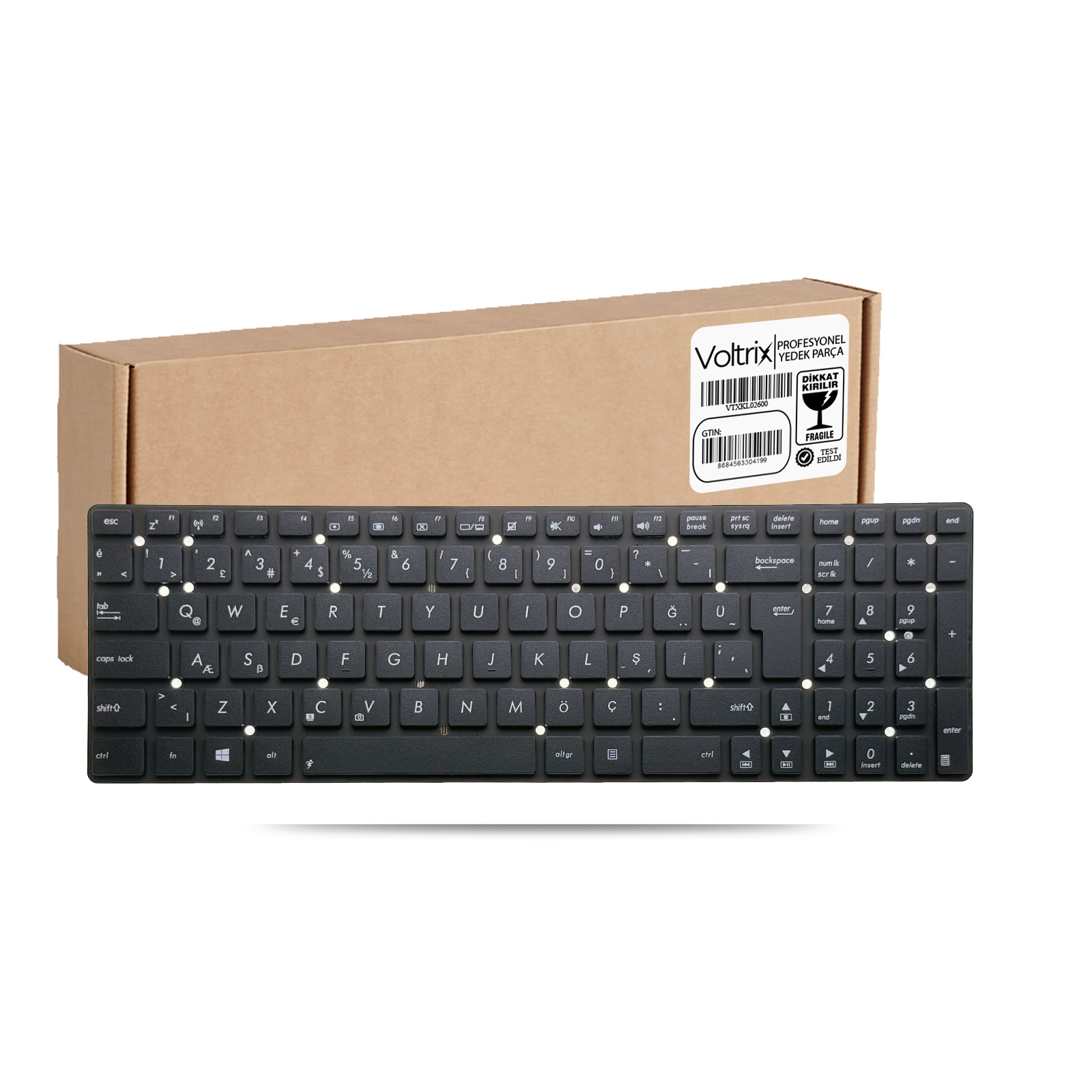 Asus K55, A55 Uyumlu Notebook Klavye - Siyah TR