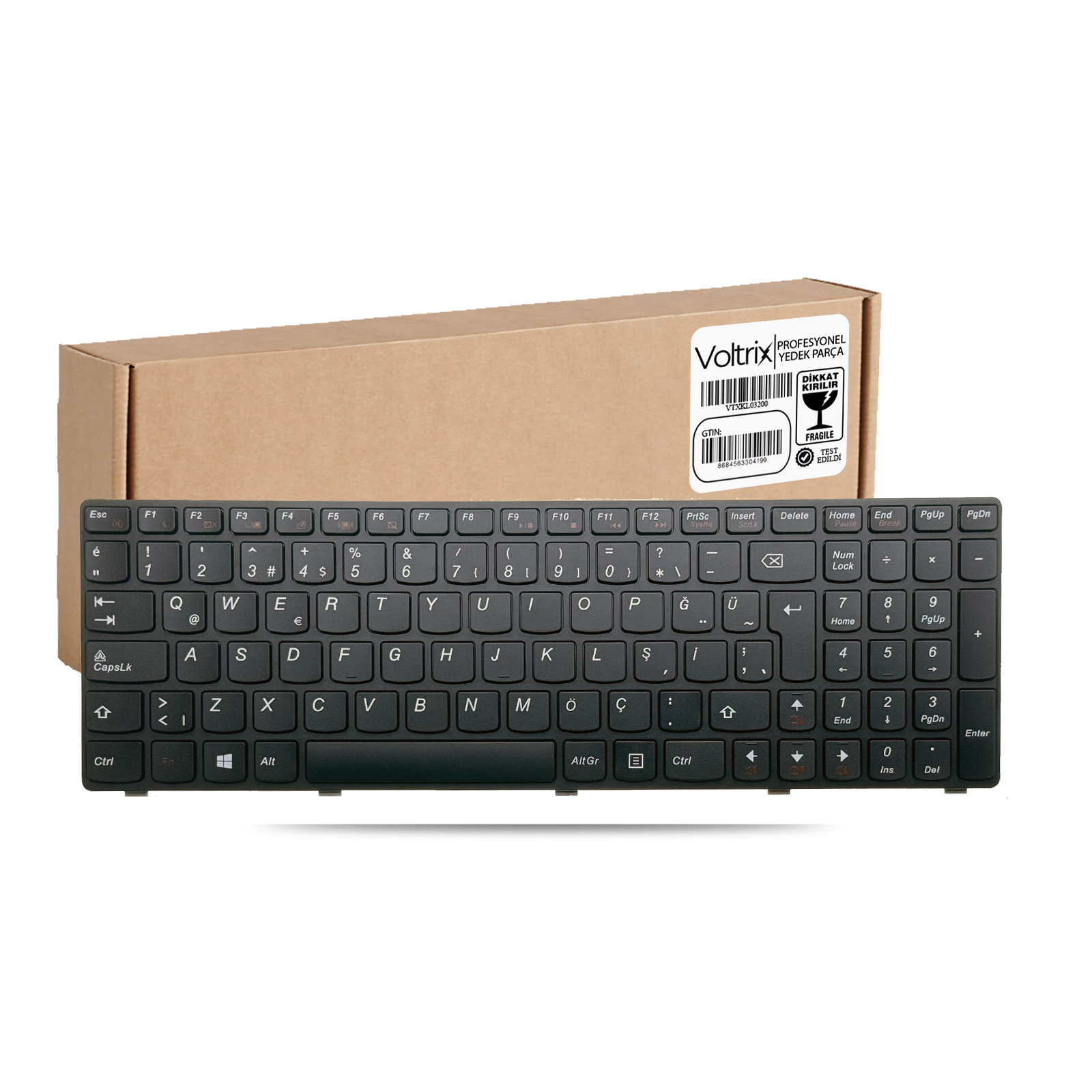 Lenovo ideaPad Z570 MN:1024, 20095, 2563 Uyumlu Notebook Klavye - Siyah TR
