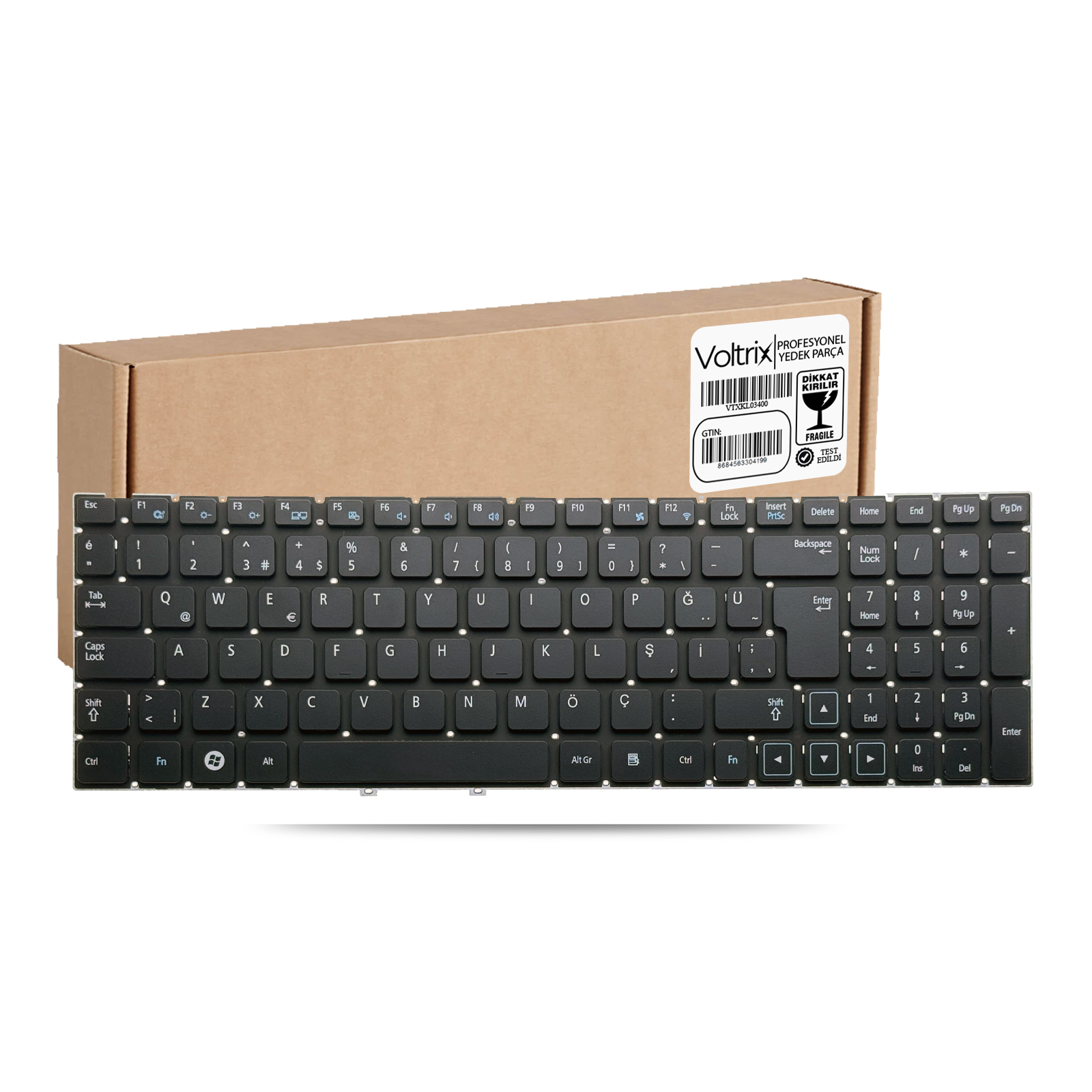Samsung NP300E5A, NP300E5C Uyumlu Notebook Klavye - Siyah TR