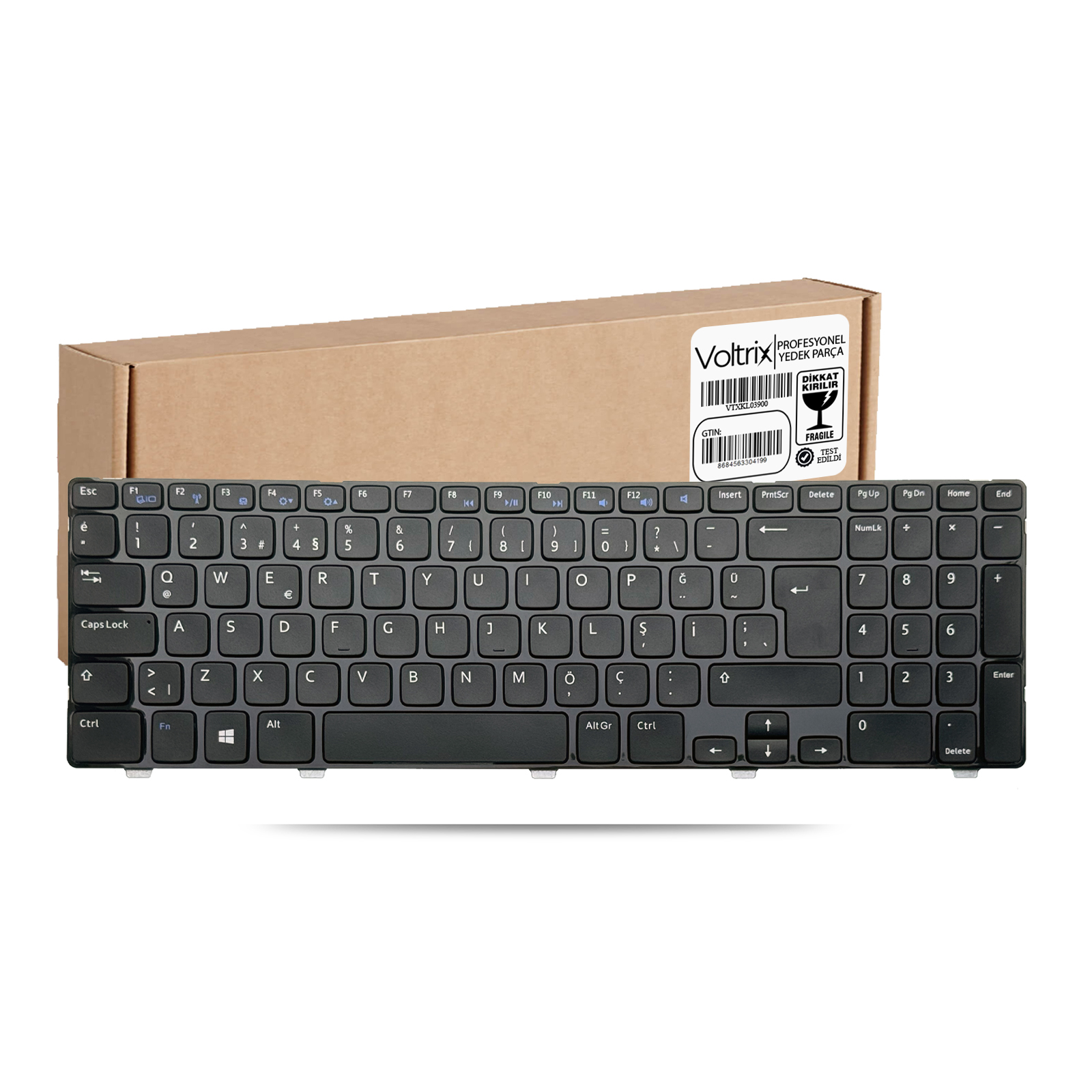Dell Inspiron 15 3521 P28F Uyumlu Notebook Klavye - Siyah TR