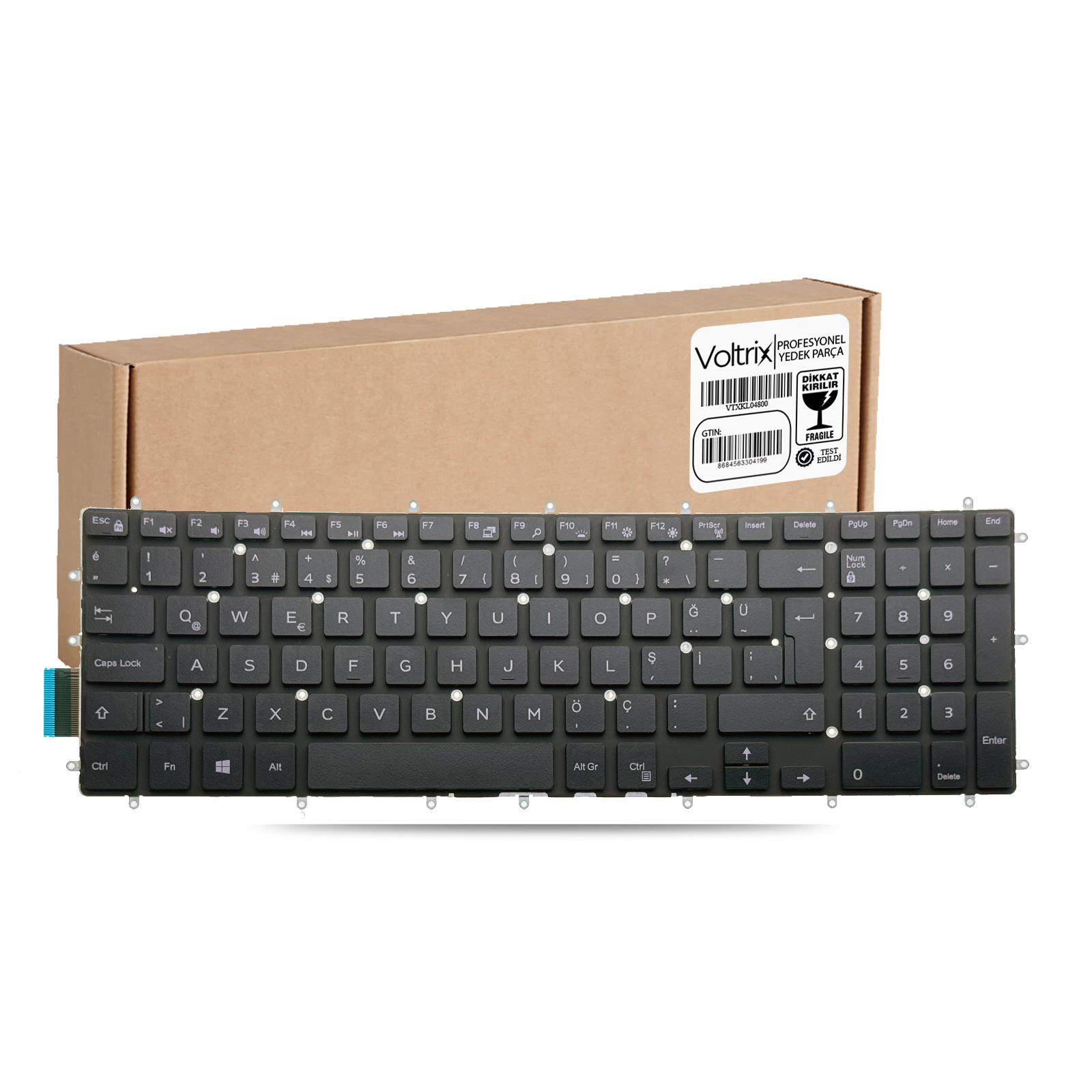 Dell Inspiron 15 3000 P75F Uyumlu Notebook Klavye - Siyah TR