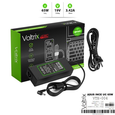VTX-004 Asus Yeni İnce Uç 19V 3.42A 65W 4.0x1.7mm