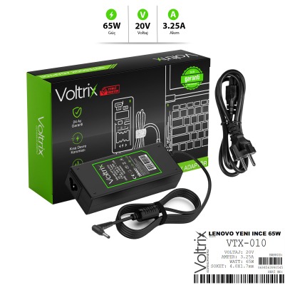 VTX-010 Lenovo İnce Uç 20V 3.25A 65W 4.0x1.7mm