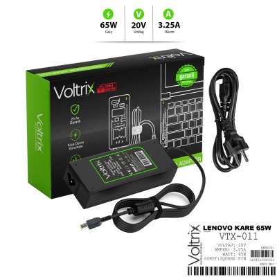 VTX-011 Lenovo USB Uç 20V 3.25A 65W USB Pin