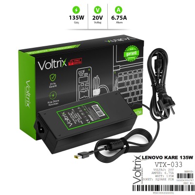 VTX-033 Lenovo USB Uç 20V 6.75A 135W USB Pin